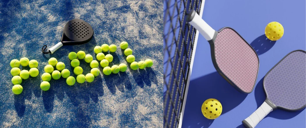 differences between padel and pickleball