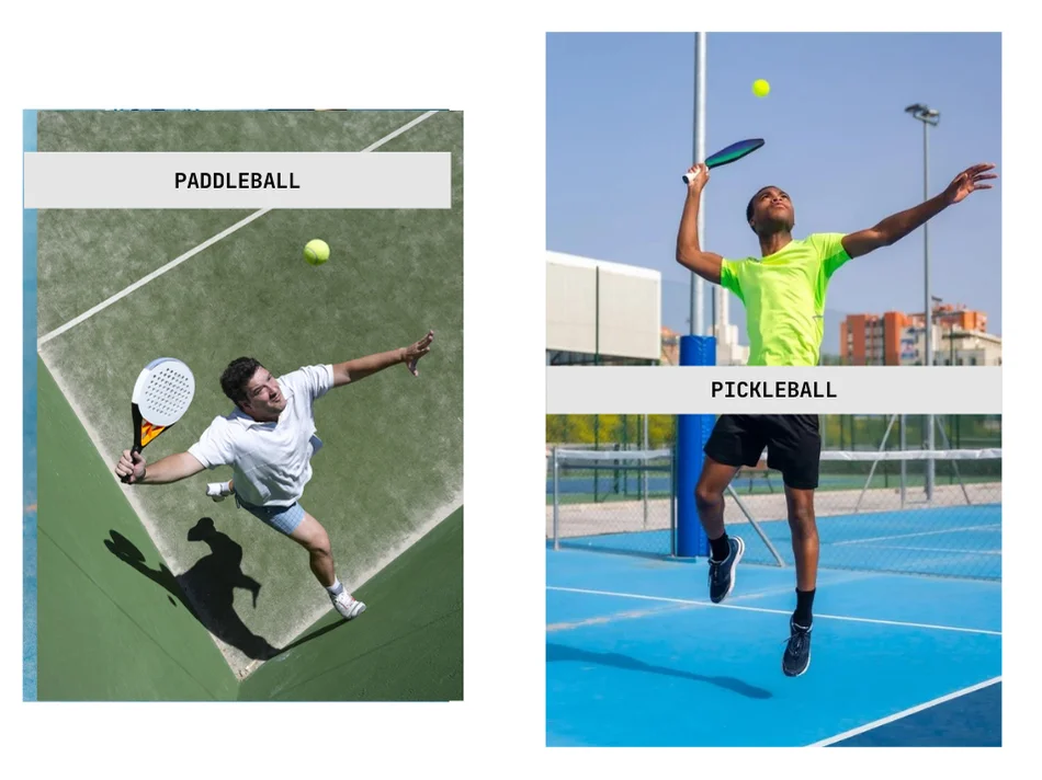 differences of pickleball vs paddleball