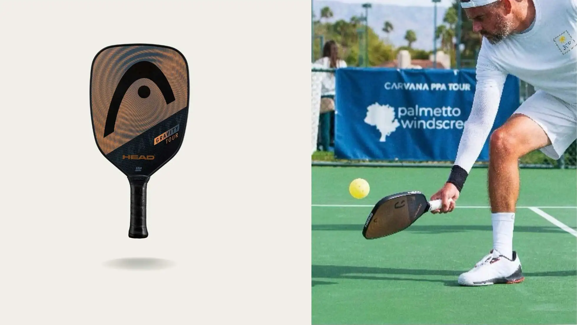 Steve Deakin with Head Gravity Tour Pickleball Paddle