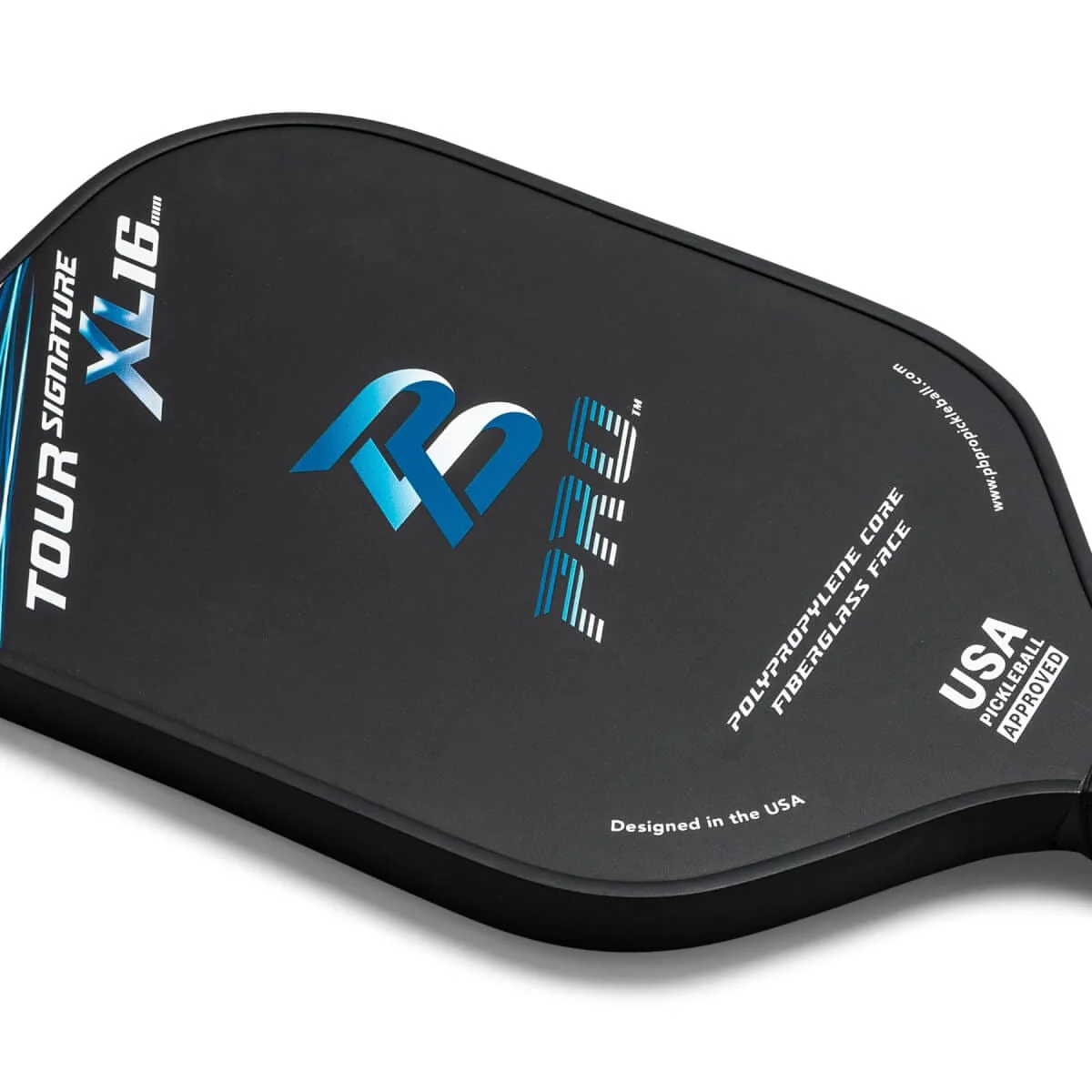 PBPRO Tour Signature XL 16mm Fiberglass Pickleball Paddle