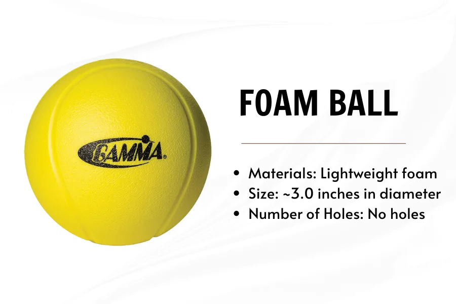 foam pickleball ball