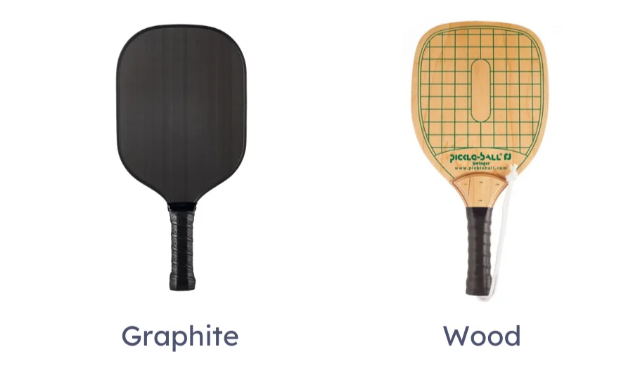 wood vs graphite pickleball paddles